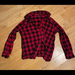 George mens medium long sleeve flannel button down.